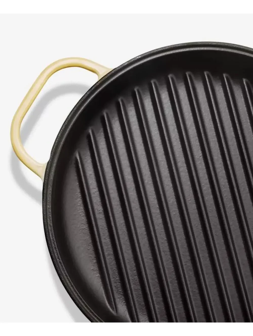 79$ The Cellar Enameled Cast Iron 2-Qt Grill Pan Butter Cream